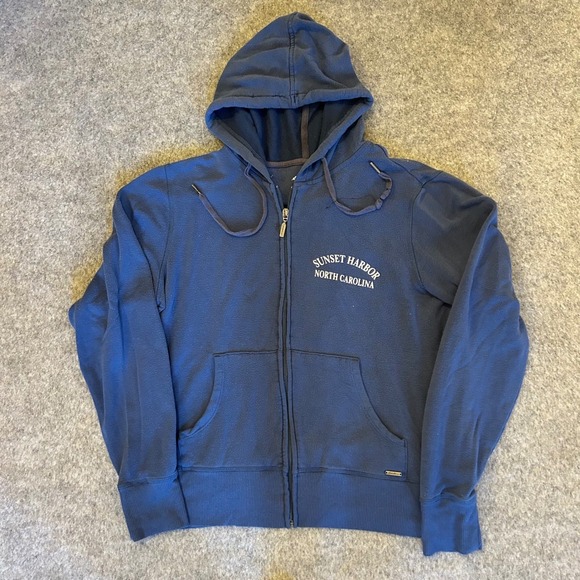 Eddie Bauer Tops - Women's Eddie Bauer Sunset Harbor North Carolina Full Zip Hoodie‎ Size Small